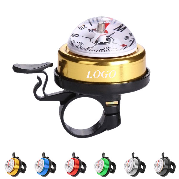 Bicycle bell with compass