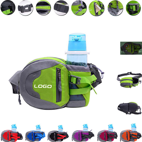 Waist pack with water bottle holder