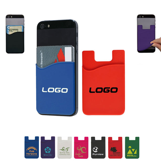 Silicone phone wallet