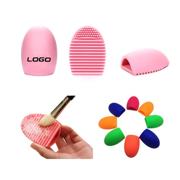 Silicone cleaning brush egg