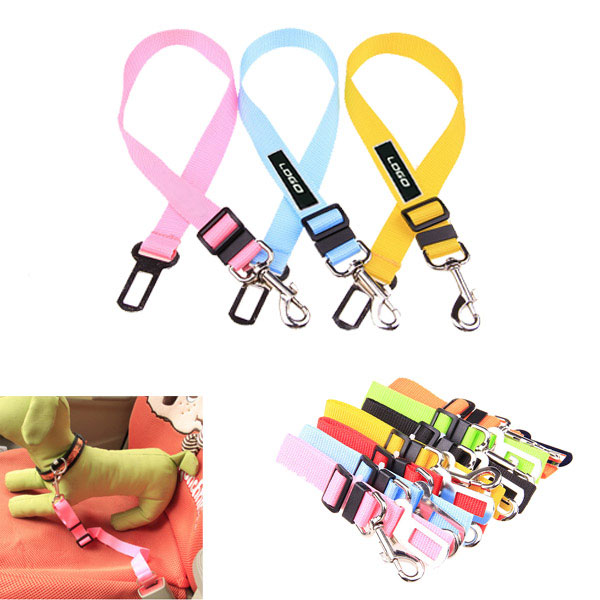 Adjustable pet car seat belt/leash