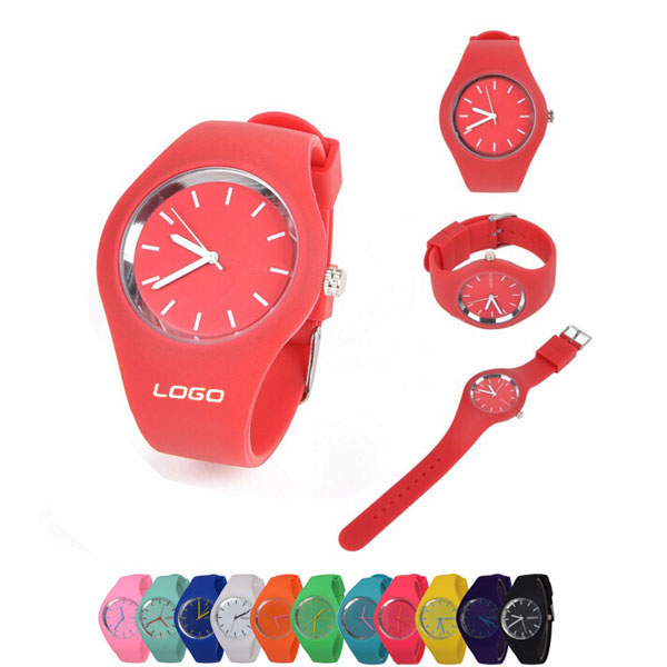 Fashionable silicone watch