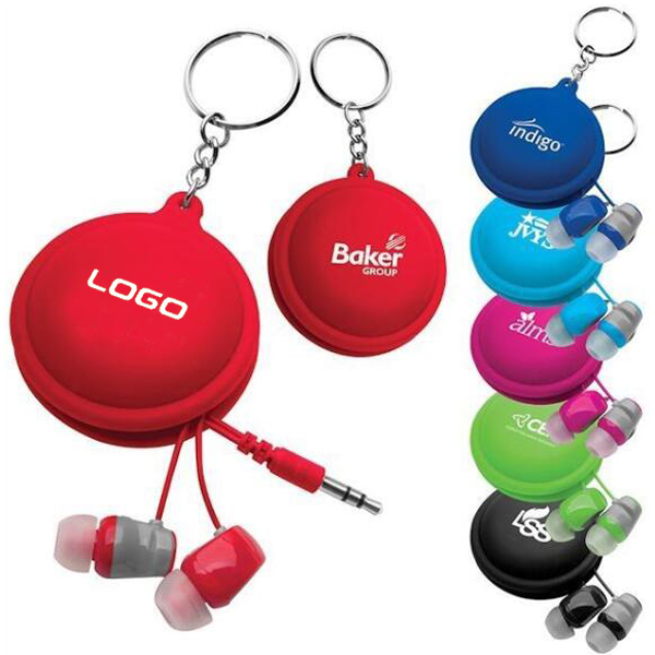 Silicone earbud winder