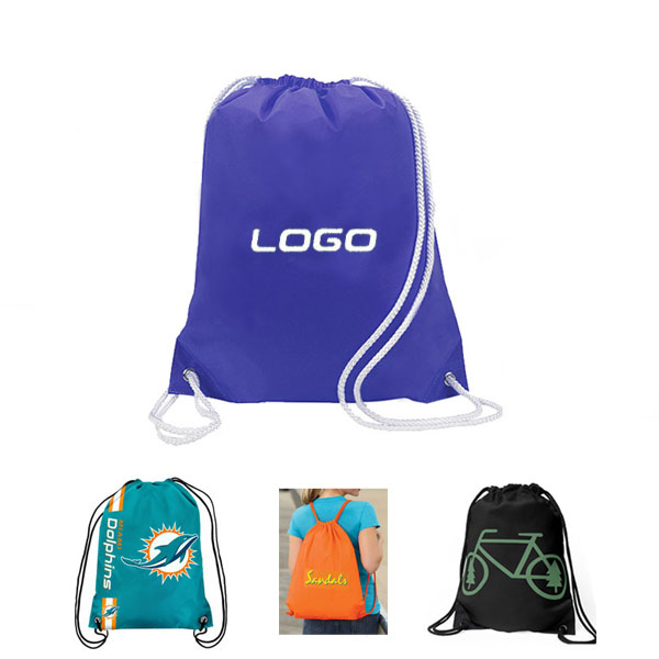 Drawstring backpack with cotton ropes