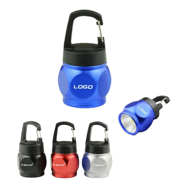 Mini COB Flashlight with Carabiner