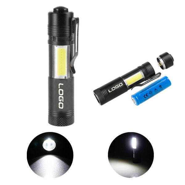 Mini Torch with COB Light and LED light