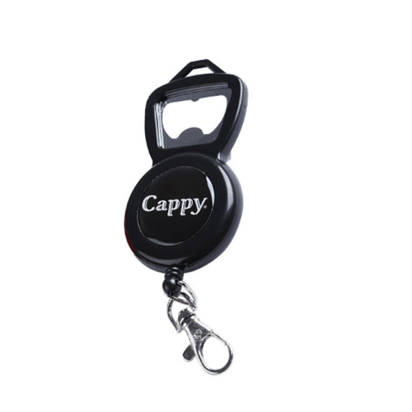Retractable badge holder with opener