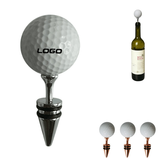 Golf ball wine stopper