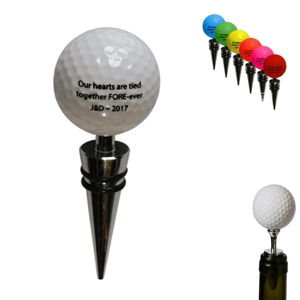 Golf ball wine stopper 